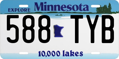 MN license plate 588TYB