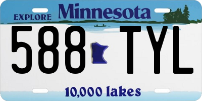 MN license plate 588TYL