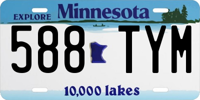MN license plate 588TYM