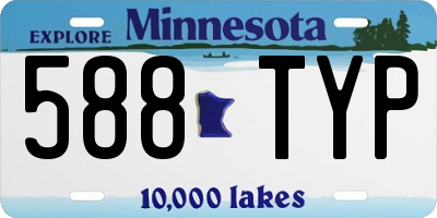 MN license plate 588TYP