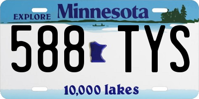MN license plate 588TYS