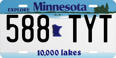 MN license plate 588TYT