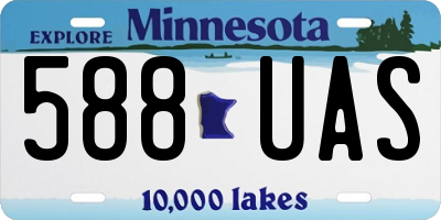 MN license plate 588UAS