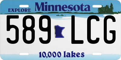 MN license plate 589LCG