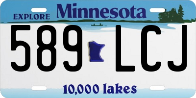 MN license plate 589LCJ