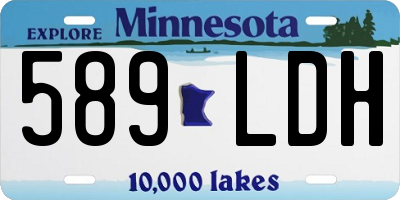 MN license plate 589LDH