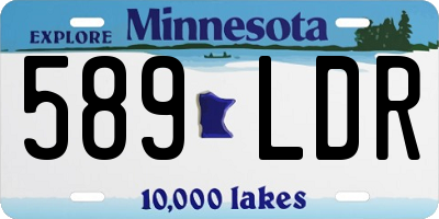 MN license plate 589LDR