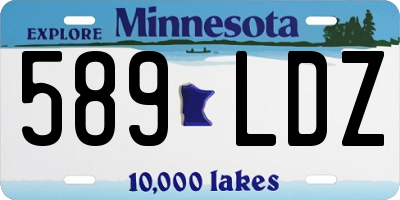 MN license plate 589LDZ
