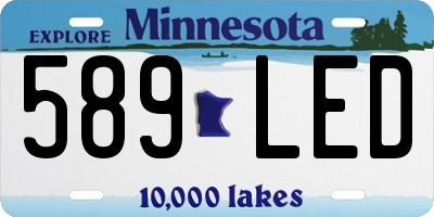 MN license plate 589LED