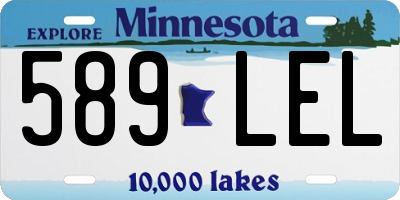 MN license plate 589LEL