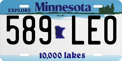 MN license plate 589LEO