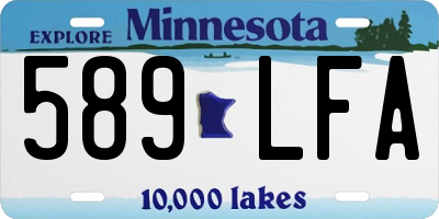 MN license plate 589LFA