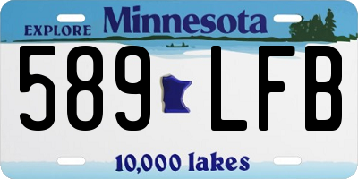 MN license plate 589LFB