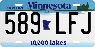 MN license plate 589LFJ