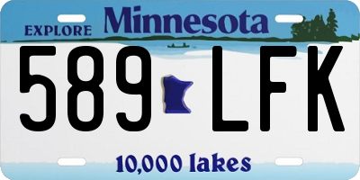 MN license plate 589LFK