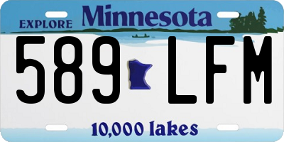 MN license plate 589LFM