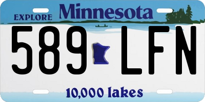 MN license plate 589LFN