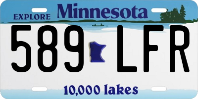 MN license plate 589LFR