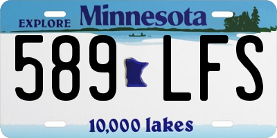 MN license plate 589LFS