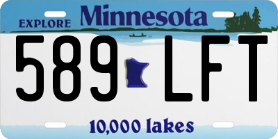 MN license plate 589LFT