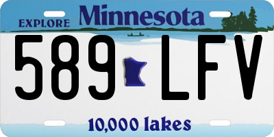 MN license plate 589LFV