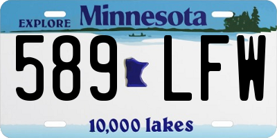 MN license plate 589LFW