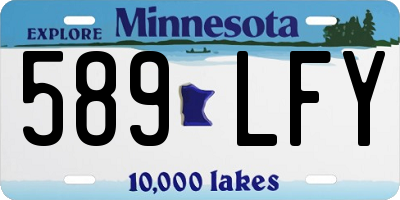 MN license plate 589LFY