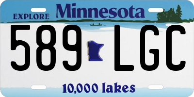 MN license plate 589LGC