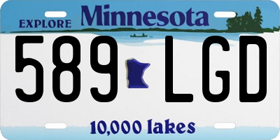 MN license plate 589LGD
