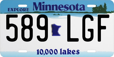 MN license plate 589LGF