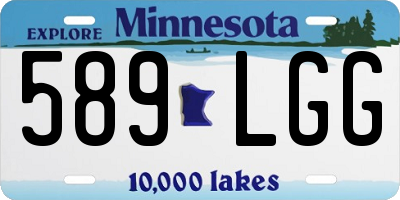 MN license plate 589LGG