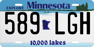 MN license plate 589LGH