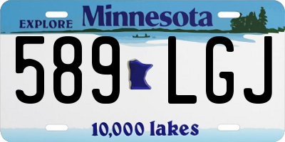 MN license plate 589LGJ