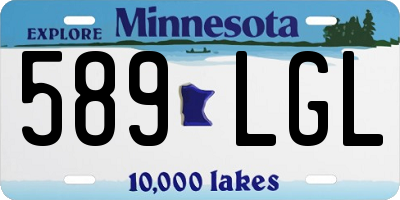 MN license plate 589LGL