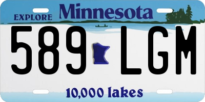 MN license plate 589LGM