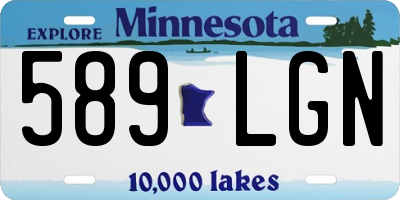 MN license plate 589LGN