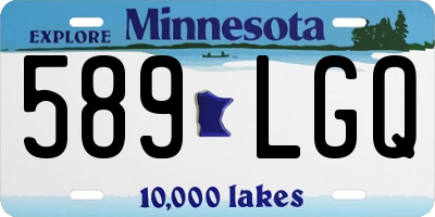 MN license plate 589LGQ