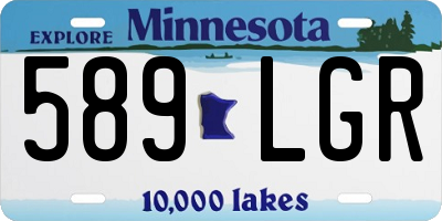 MN license plate 589LGR