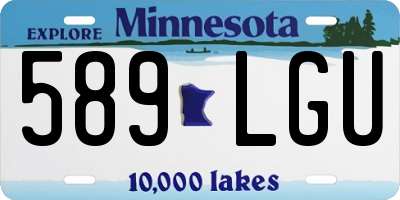 MN license plate 589LGU