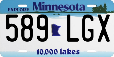 MN license plate 589LGX