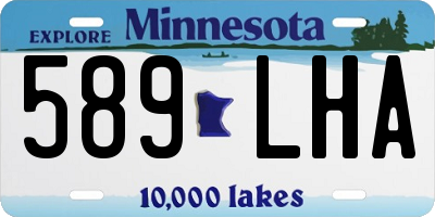 MN license plate 589LHA