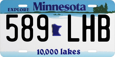 MN license plate 589LHB