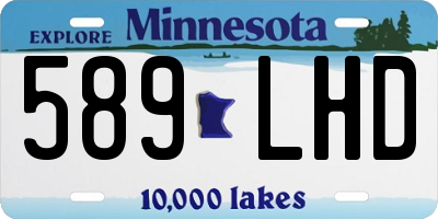 MN license plate 589LHD