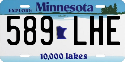 MN license plate 589LHE