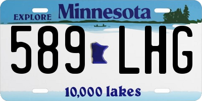 MN license plate 589LHG