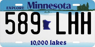 MN license plate 589LHH