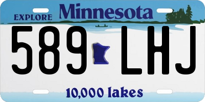 MN license plate 589LHJ