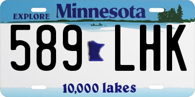 MN license plate 589LHK