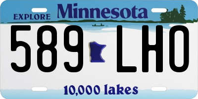 MN license plate 589LHO
