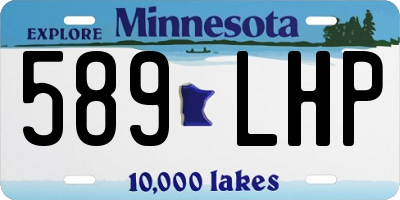 MN license plate 589LHP